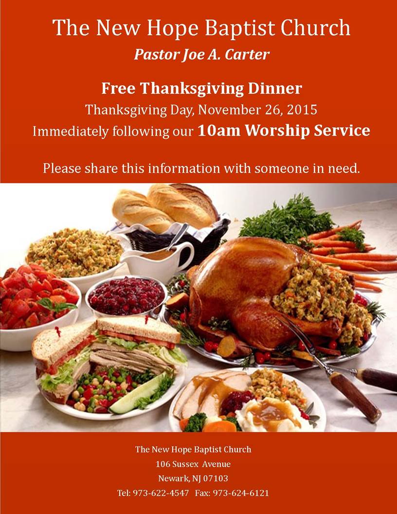 Free Thanksgiving Meal - Extraordinary Charities